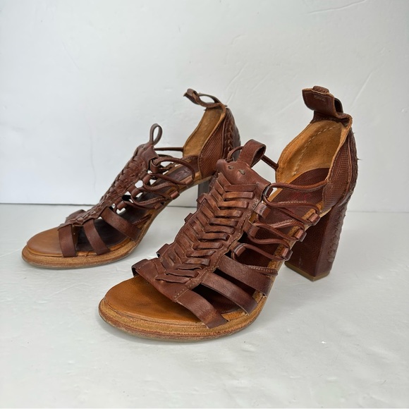 A.S.98 Shoes - A.S.98 Patrick Leather Block Heel Sandals